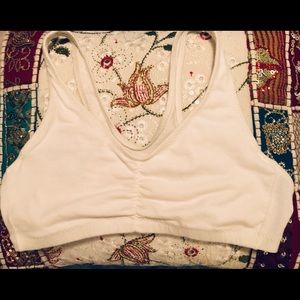 White sports bra